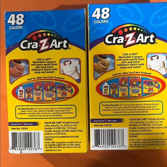 ⚡️⚡️⚡️48 Washable Crayons - Bright Colors 2 boxes - Picture 4 of 6